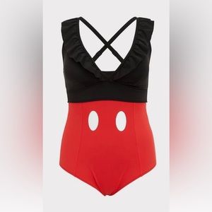 Torrid Disney Mickey Mouse Swim Suit Bathing 3 X